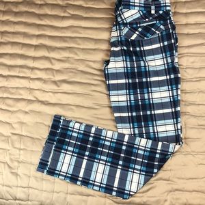 Blue plaid Sub-70 golf pants
